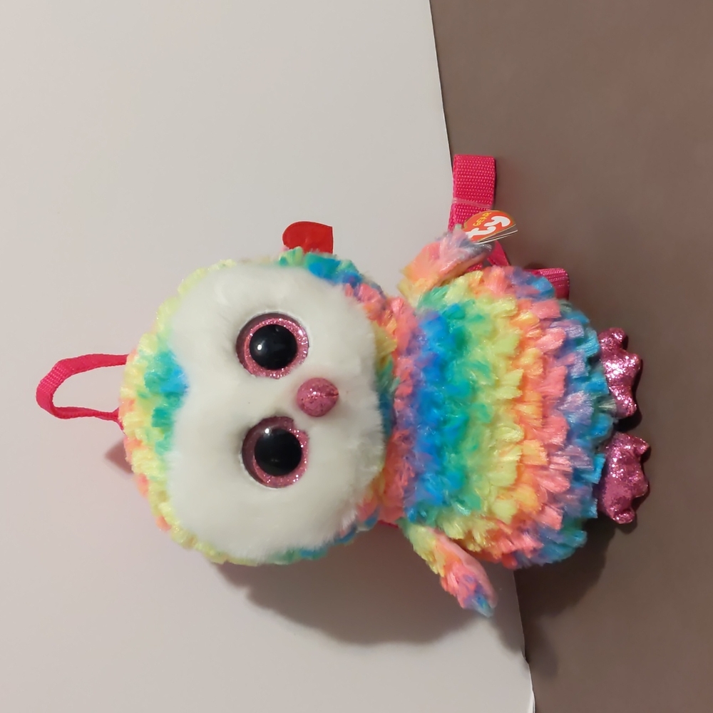 TY Gear Backpack Owl plush Owen Multi Colored Plush